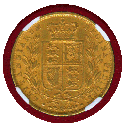 イギリス 1850年 ソブリン 金貨 ヴィクトリア ヤングヘッド NGC AU58
