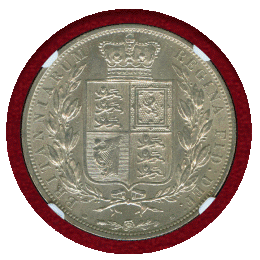 イギリス 1881年 1/2クラウン 銀貨 ヴィクトリア ヤングヘッド NGC MS63
