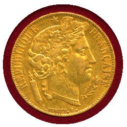 フランス 1851A 20フラン 金貨 セレス