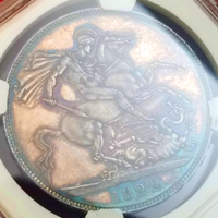 【SOLD】イギリス 1822年 クラウン 銀貨 ジョージ4世 TERTIO NGC MS62