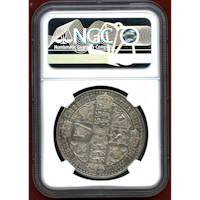 イギリス 1847年 銀貨 ゴシッククラウン プレーンエッジ ピュアシルバー PF AUD