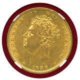 【SOLD】イギリス 1826年 ソブリン 金貨 ジョージ4世 NGC AU55