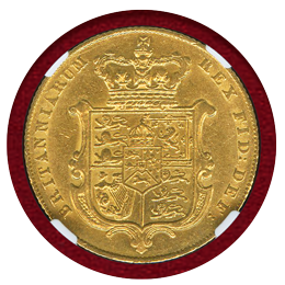【SOLD】イギリス 1826年 ソブリン 金貨 ジョージ4世 NGC AU55