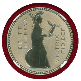 イギリス (1887) クラウン 錫貨 ファンタジー ボノミ NGC PF68CAMEO