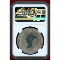 イギリス (1887) クラウン 錫貨 ファンタジー ボノミ NGC PF68CAMEO
