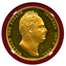 【SOLD】イギリス 1831年 金メダル ウィリアム4世戴冠記念 PROOF DETAILS