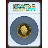 イギリス 2021年 500ポンド(5oz) 金貨 ゴシッククラウン 肖像 NGC PF70UC