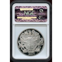 【SOLD】イギリス 2013年 5ポンド 銀貨 ピエフォー エリザベス2世戴冠60年 PF70UC