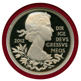 イギリス 2012年 ￡5 プラチナ貨 ピエフォー エリザベス2世即位60年記念 PF70UC