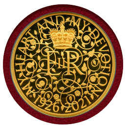 イギリス 2021年 £10(5oz) 金貨 エリザベス2世生誕95周年 NGC PF70UC FR