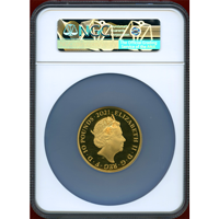 イギリス 2021年 £10(5oz) 金貨 エリザベス2世生誕95周年 NGC PF70UC FR