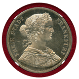 【SOLD】ドイツ フランクフルト 1866年 2ターラー 銀貨 フランコニア PF65CAMEO