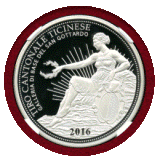 スイス 2016年 50フラン 銀貨 ゴッタルドベーストンネル開通記念 NGC PF69UC