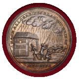 ドイツ ニュルンベルク 1772年 銀メダル 洪水と飢饉の終わり PCGS MS63