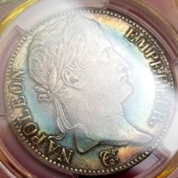 【SOLD】フランス 1815A 5フラン 銀貨 ナポレオン1世 百日天下 PCGS XF45