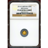 イギリス 2014年 50ペンス 金貨 ブリタニア NGC PF68UC