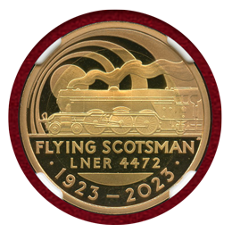 イギリス 2023年 2ポンド金貨 Flying Scotsman NGC PF68UC