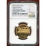 イギリス 2023年 2ポンド金貨 Flying Scotsman NGC PF68UC