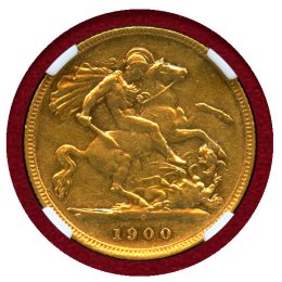 オーストラリア 1900S 1/2ソブリン 金貨 ヴィクトリア オールドヘッド XF45