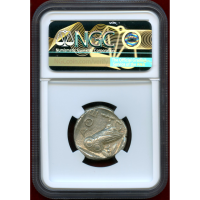 古代ギリシャ アッティカ アテネ 440-404BC 4ドラクマ 銀貨 フクロウ NGC Ch AU