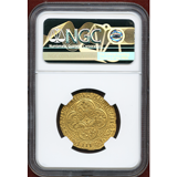 フランス (1380-1422) エキュドール金貨 シャルル6世 NGC MS61