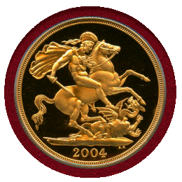 イギリス 2004年 2ポンド 金貨 エリザベス2世 PCGS PR69DCAM