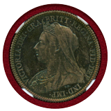 イギリス 1893年 6ペンス 銀貨 ヴィクトリア オールドヘッド NGC PF65