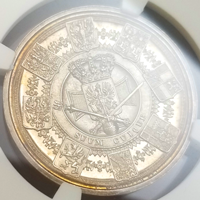 【SOLD】ドイツ プロイセン 1840年 銀メダル ヴィルヘルム4世戴冠記念 NGC MS63