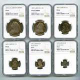 【SOLD】イギリス 1893年 ヴィクトリア オールドヘッド プルーフ銀貨 6枚セットPF65～