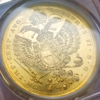 ドイツ レーゲンスブルク (1765-90)ICB 5ダカット 金貨 都市景観 AU Detail
