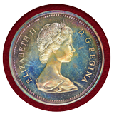 【SOLD】カナダ 1971年 1ドル銀貨 エリザベス女王 PCGS SP67