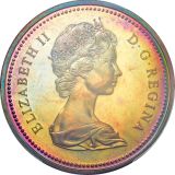 【SOLD】カナダ 1971年 1ドル銀貨 エリザベス女王 PCGS SP67