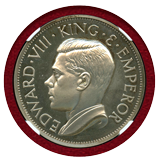 【SOLD】イギリス (1936年) ファンタジー クラウン 銀貨 エドワード8世 PF66CAM