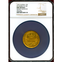 オーストリア ザルツブルク 1654年 10ダカット 金貨 NGC UNC DETAILS