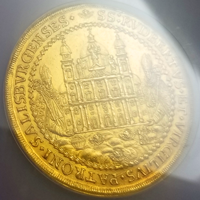 オーストリア ザルツブルク 1654年 10ダカット 金貨 NGC UNC DETAILS
