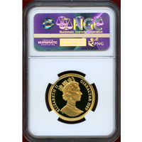 ジブラルタル 1989年 2ポンド 金貨 ウナとライオン NGC PF67UC
