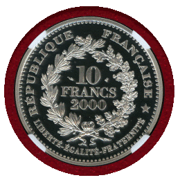 【SOLD】フランス 2000年 10フラン 銀貨 マリアンヌ NGC PF69UC