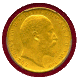 【SOLD】イギリス 1902年 ソブリン 金貨 エドワード7世 PCGS PR58 Matte