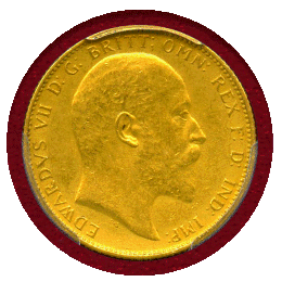 【SOLD】イギリス 1902年 ソブリン 金貨 エドワード7世 PCGS PR58 Matte