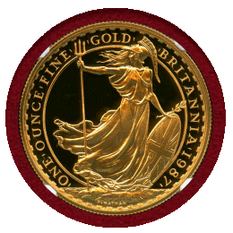 イギリス 1987年 100ポンド 金貨 ブリタニア NGC PF69UC