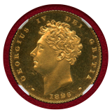 イギリス 1826年 1/2ソブリン 金貨 ジョージ4世 NGC PF65UC