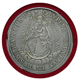 【SOLD】ドイツ バイエルン 1626年 2ターラー銀貨 聖母マリア PCGS MS62