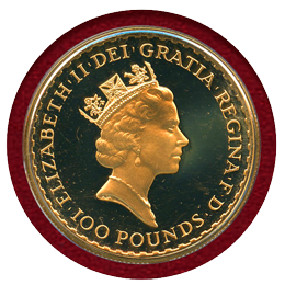 イギリス 1987年  金貨 プルーフ ブリタニア4枚セット