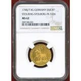 【SOLD】ドイツ シュトルベルク 1748年 ダカット金貨 NGC MS62