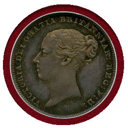 イギリス 1853年 6ペンス 銀貨 ヴィクトリア女王 NGC PF64