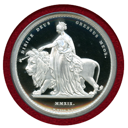 イギリス 2019年 5ポンド(2oz) 銀貨 ウナとライオン PCGS PR69DCAM