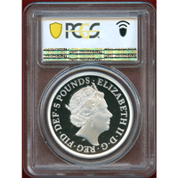 イギリス 2019年 5ポンド(2oz) 銀貨 ウナとライオン PCGS PR69DCAM