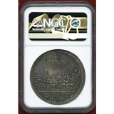 ドイツ ニュルンベルク 1698年 ターラー 銀貨 都市景観 女神立像 AU53