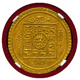 【SOLD】ネパール SE1791(1869)年 TOLA 金貨 NGC MS63