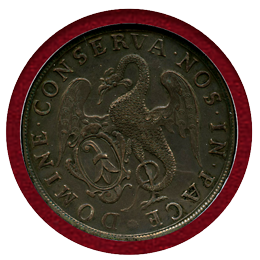 【SOLD】スイス バーゼル 1756年 ターラー 銀貨 都市景観 NGC AU55